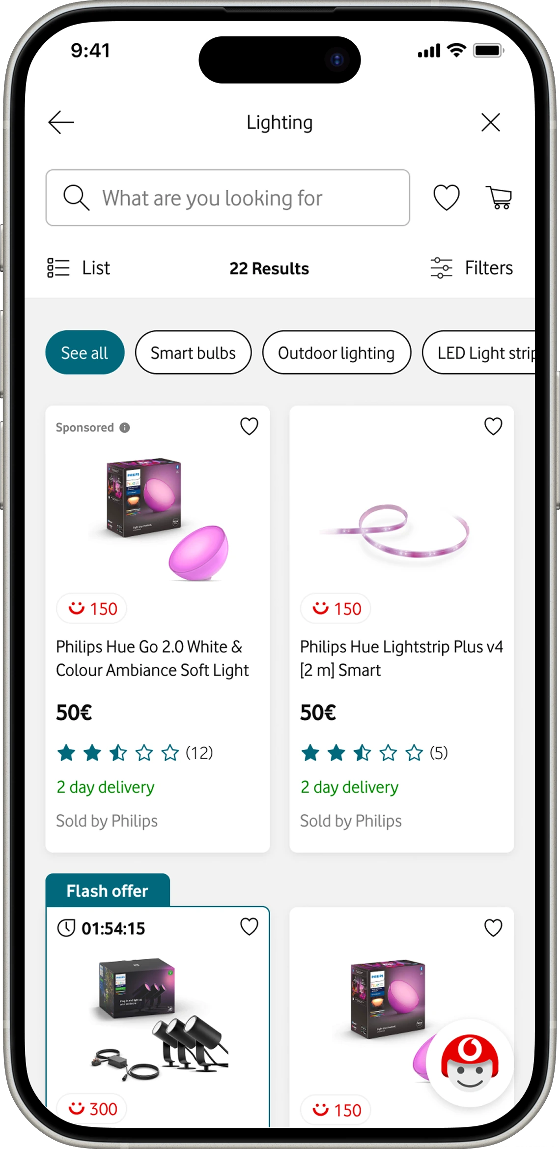 Marketplace category list