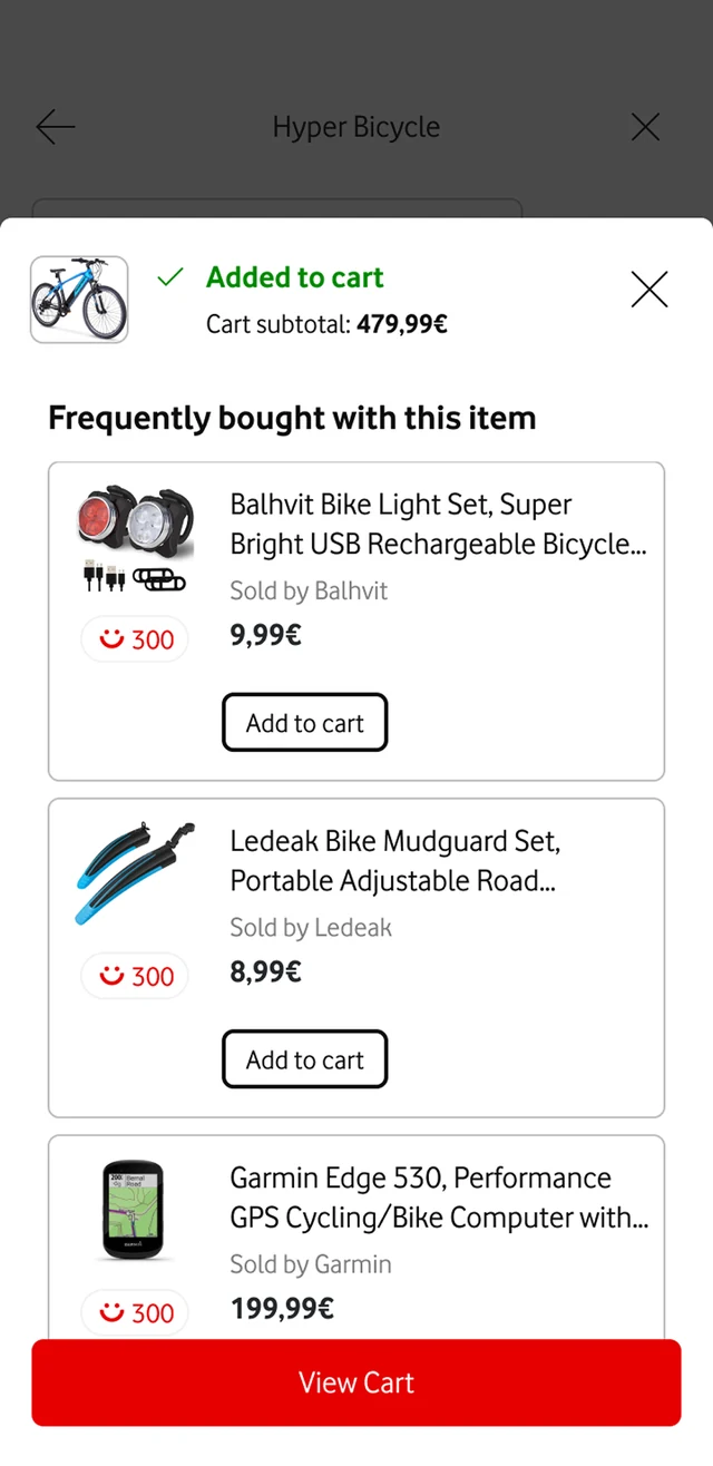 Added to cart